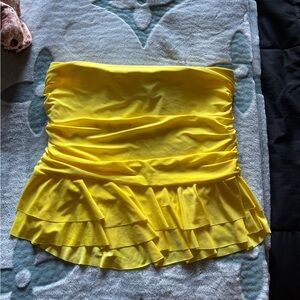 Windsor Yellow Ruffled Skirt